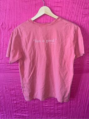 Kids Short Sleeve Tee "Fun Is Good" - Pink